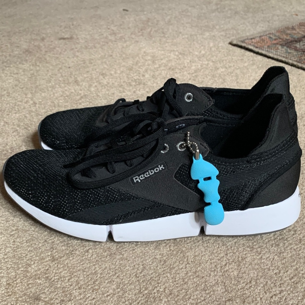 Reebok Black Athletic Shoes with White Base